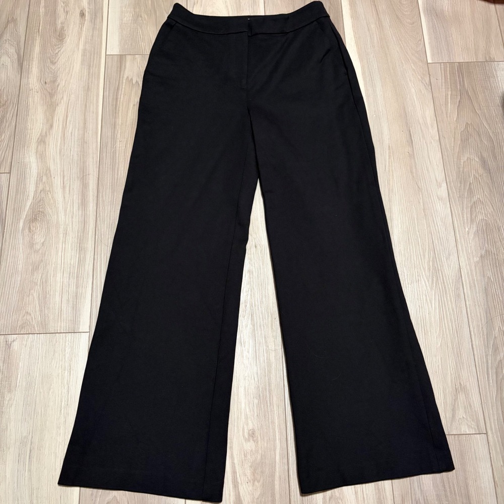 Boden Richmond Wide Leg Trousers Black Petite Size 8P US/12P UK Stretch Pants